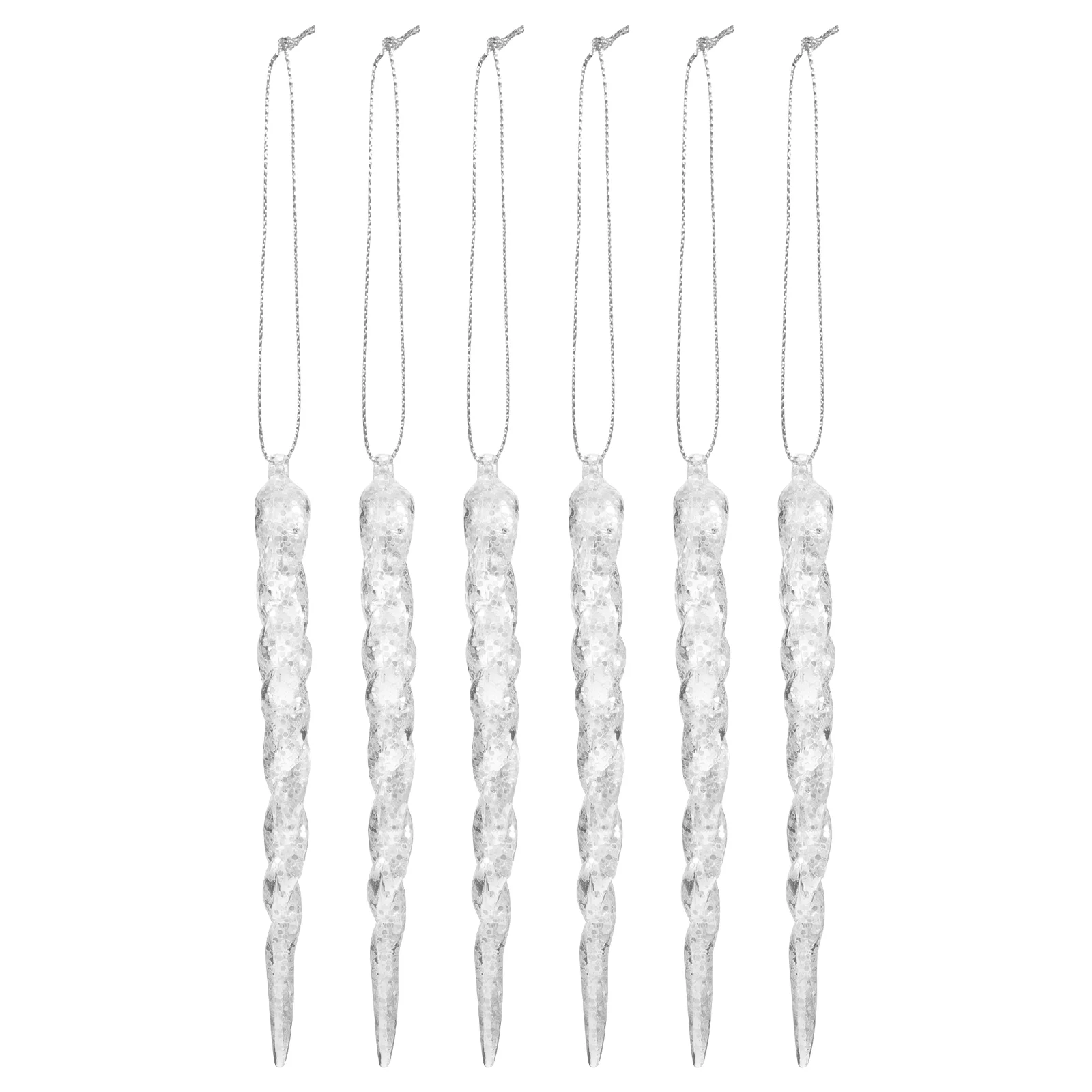 

4 Pcs Christmas Icicle Pendant Merry Friggin' Xmas Decors Nordic Chrismas Restaurant Decoration Acrylic Ornaments