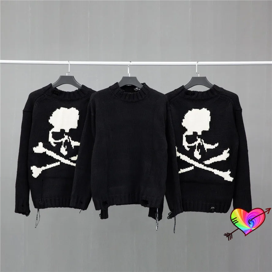 

Thick Heavy Mastermind World Sweater Men Women 1:1 High Quality Skull Logo Digital Print Mastermind Japan Pullover MMJ Sweater