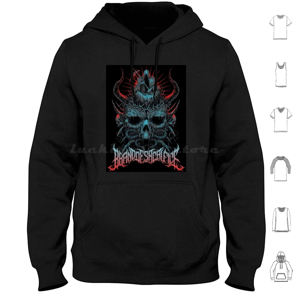 

Brand Of Sacrifice-Berserk Brutal Slam Death Metal Band Cover Hoodies Long Sleeve Berserk Brand Of Sacrifice Metal
