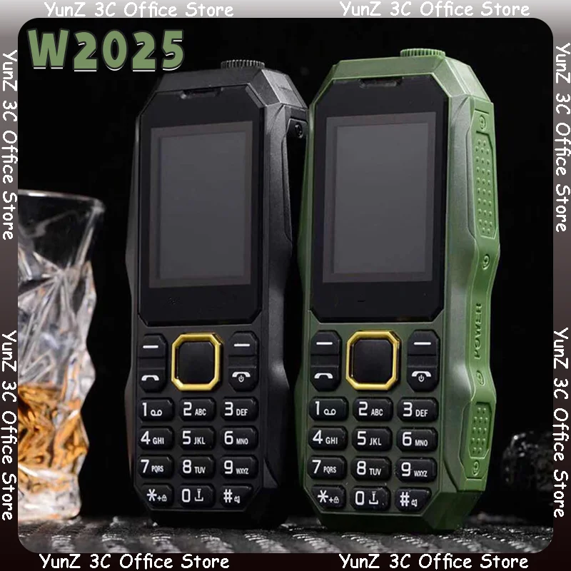 W2025 прочный маленький размер Мини Прочный уличный телефон Кнопка батарея Fm