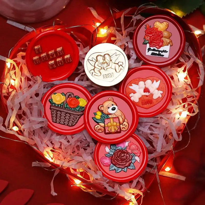 25 Мм Гравированные Штампы Для Печати Со Стразами Металлические На День Святого