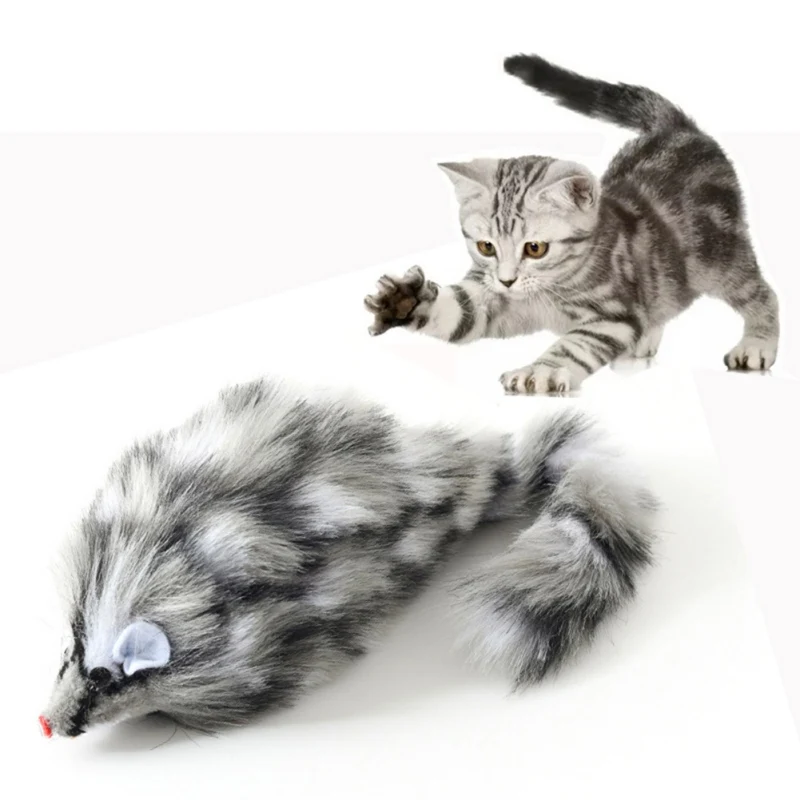 

False Mouse Pet Cat Toys Feather Toy Cayts Funny Playing Toys For Cats Cat Toy