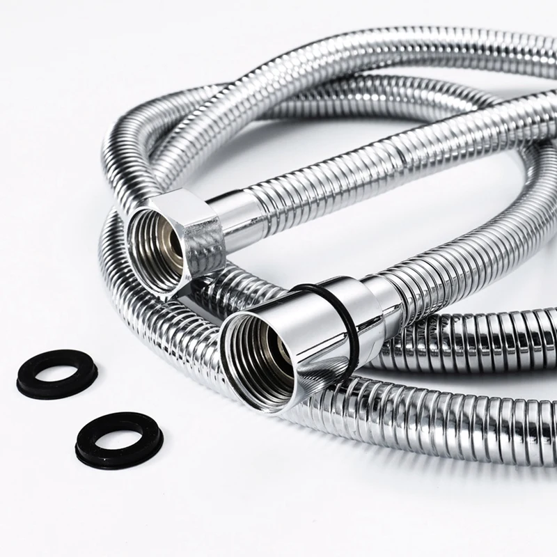 BEAU-1 5 м (59 дюймов) гибкий душевой шланг с защитой от изгиба полированный