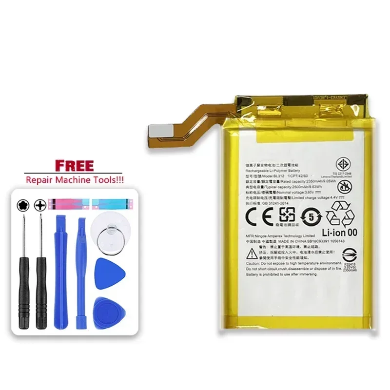 Bateria 2500 мАч BL310 BL312 2120 мАч/2290 аккумуляторы для мобильных телефонов Lenovo Legion Duel Pro L79031