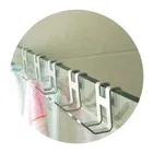 1 шт., металлический алюминиевый держатель для душа, Безрамное Стекло, дверной крючок, свободное отверстие, вешалка для полотенец, держатель для ключей, одежда, органайзер для ванной комнаты