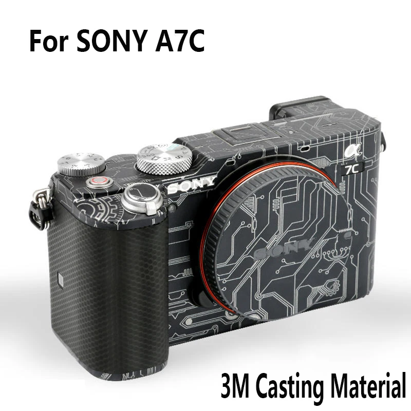 

A7C camera Anti-scratch Decal sticker For SONY A7C Protective film for fuselage lens 3M cast material Decal sticker
