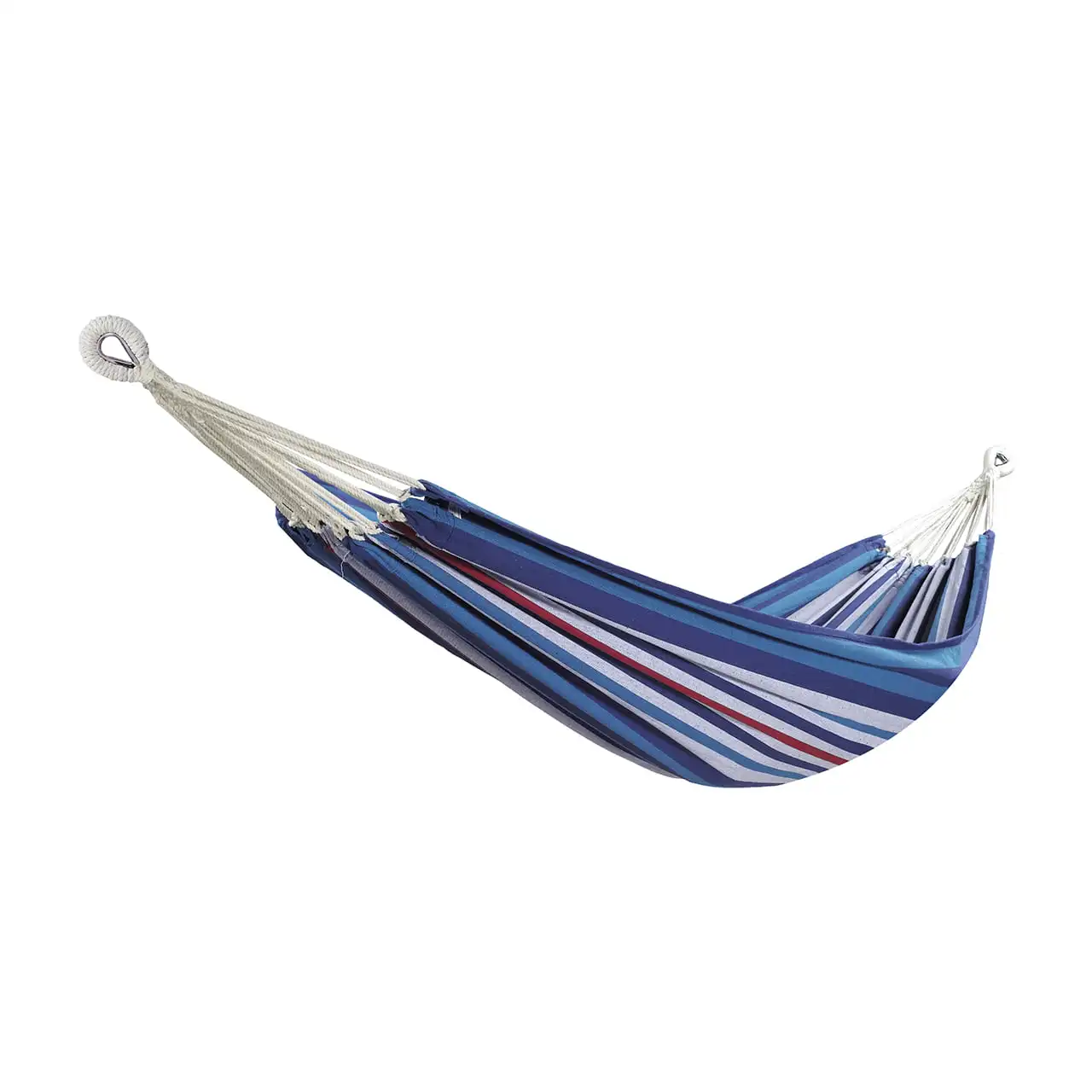 

Cotton-Polyester Multi Color Hammock in a Bag, 1 Person Weighing up 220 lbs