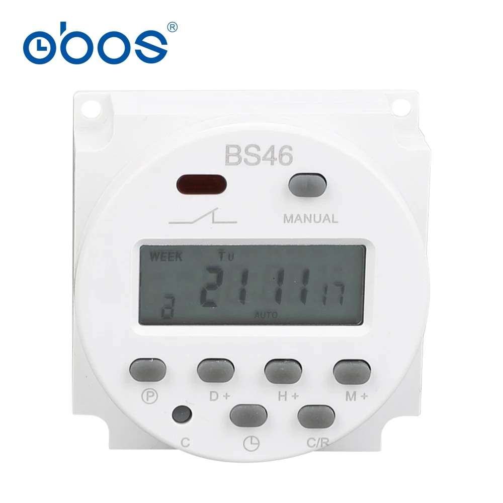Программируемый таймер OBOS CN101timer LCD, цифровой таймер, переключатель AC 220V 230V 240V, реле времени 16a, таймер, таймер 12 В постоянного тока 24 В