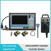 ddcs expert cnc offline controller kit support 345 axis cnc standalone offline controller5axis handwheel75w power supply