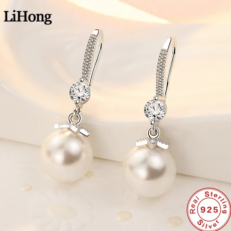 

Женские длинные серьги из серебра 925 пробы, с жемчугом