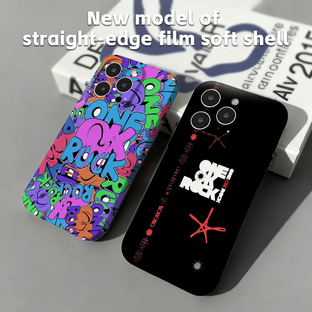 Фото Чехол для телефона ONE OK ROCK с прямым краем, глянцевый, мягкий, для iPhone 17, 16e, 16, 15, 14, 13, 12 Pro Max Plus №2