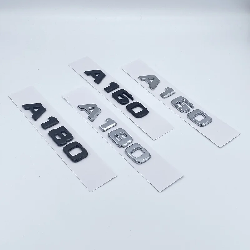 Фото 3D-буквы A180 A200 A220 A250 A260 A180d A220d 4Matic, эмблема из АБС-пластика для заднего багажника автомобиля A W176 W177, наклейка-логотип №4