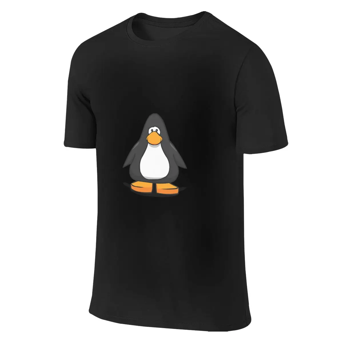Фото Футболка Club Penguin Never Forget Not Fading Reversible Niche Simplicity с термотрансферным принтом, женская №3