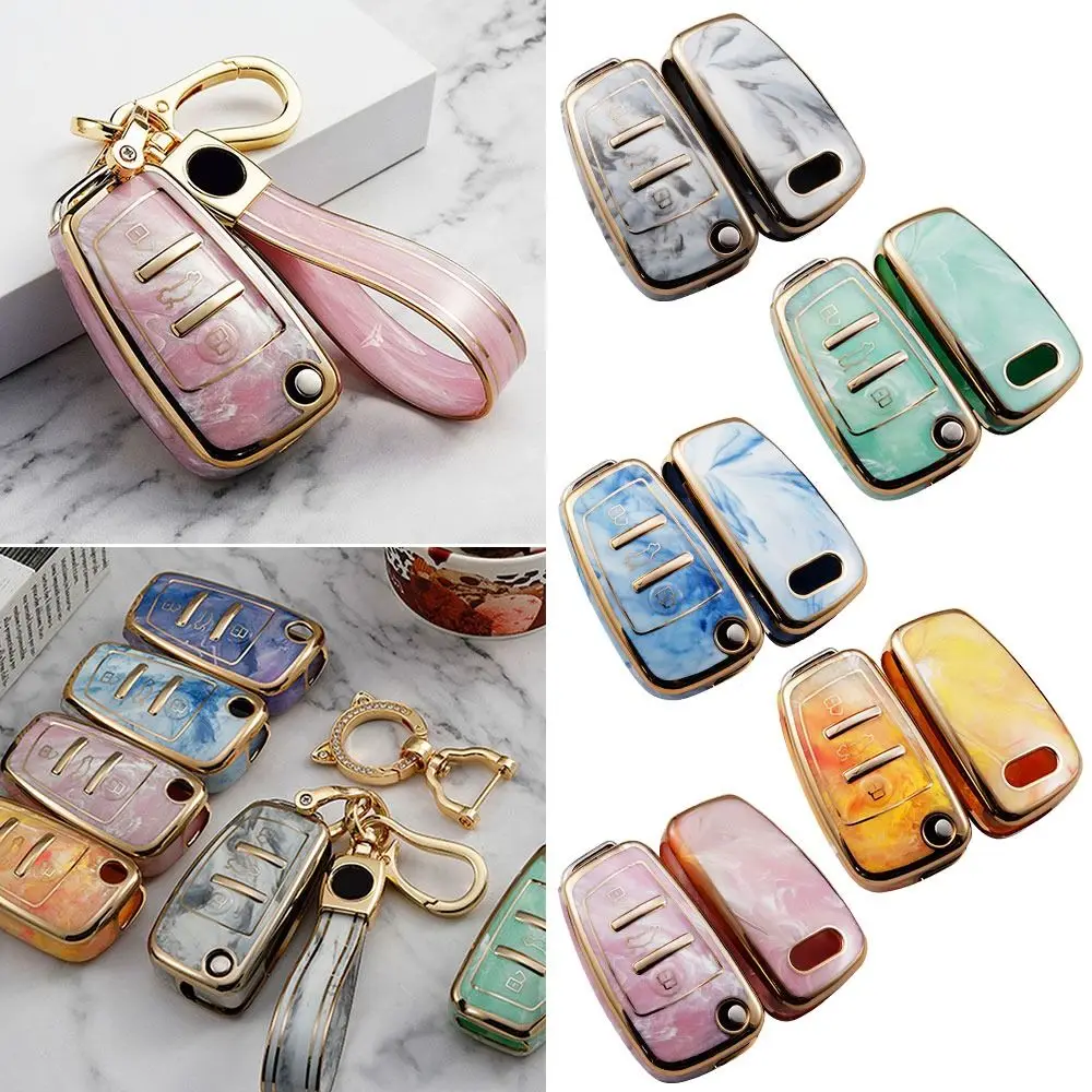 

Skin Car Accessories Key Fob Cover Holder Shell Cover Remote Key Case For Audi A3 A4 A6|Audi B6 B7 B8|Audi C5 C6