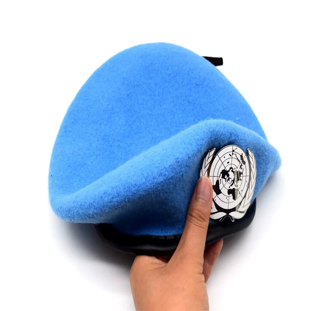 Фото Кепка UN BLUE BERET United Nations Peacekeeping Force с значком UN Cockade Souvenir №2