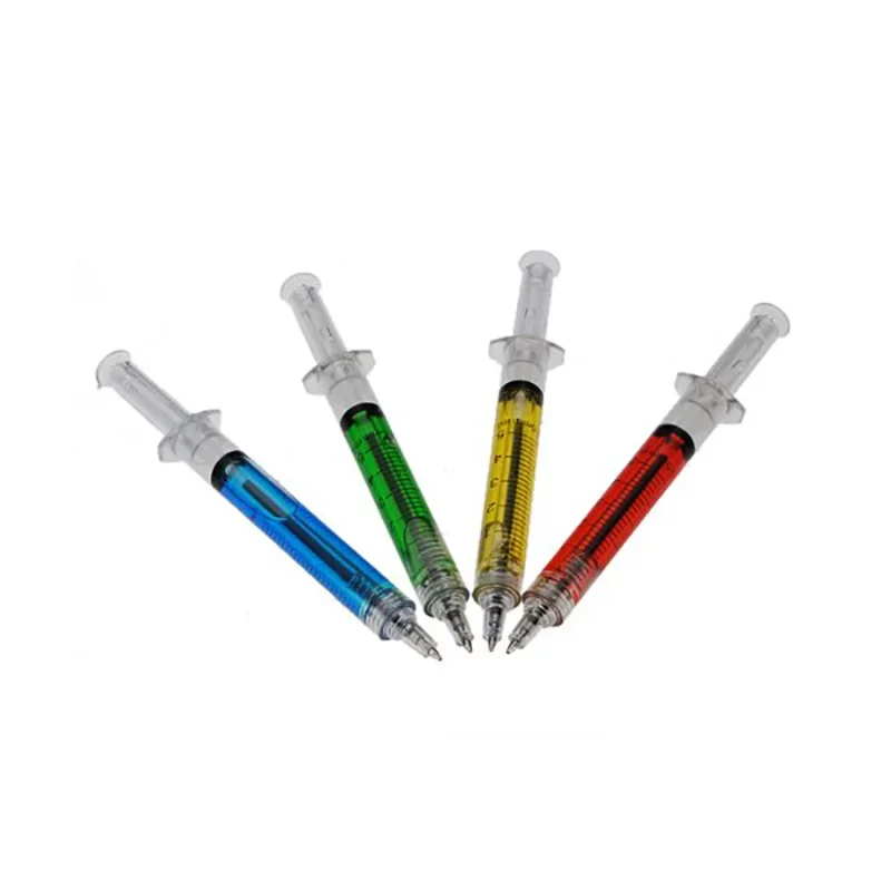 Injection Type Ball Point Pen Doctor Nurse Gift Liquid Color Red Blue Transmission Syringe Pens