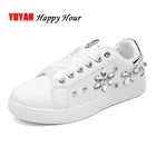 Кроссовки стразы женские на плоской подошве, модная повседневная мягкая Брендовая обувь, большие размеры, розовые, черные, белые