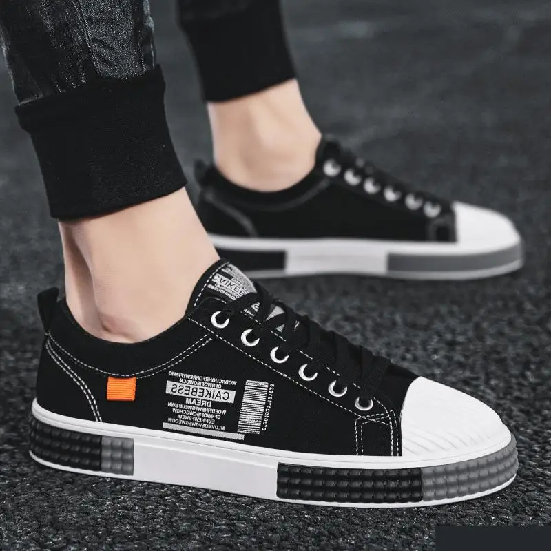 

Women Unisex Flat Lightweight Canvas Skateboard Shoes Breathable Lace-up Sport Casual Sneakers Men Non-slip Chunky Jogging Shoes