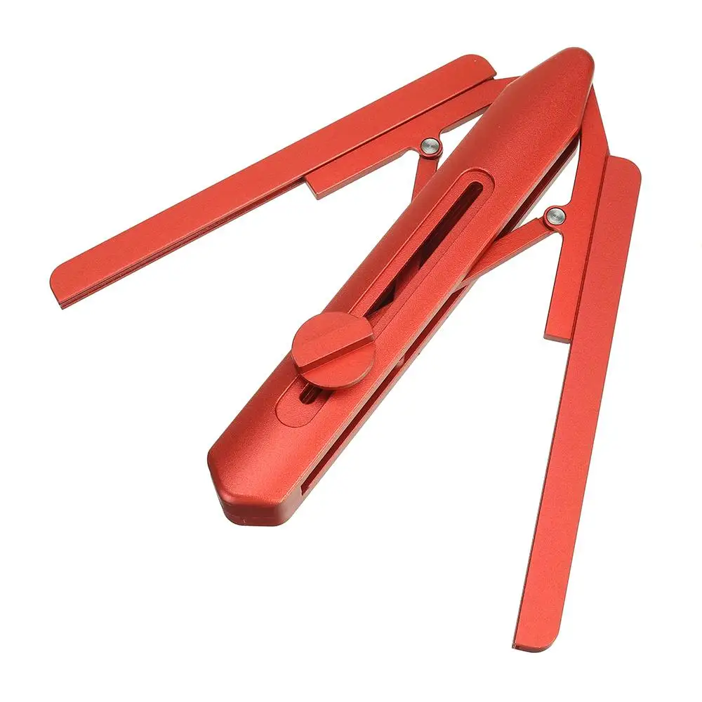 

Aluminum Alloy Miter Saw Protractor 0-360° Woodworking Angle Gauge Colapsible Protractor Saw Table Tool