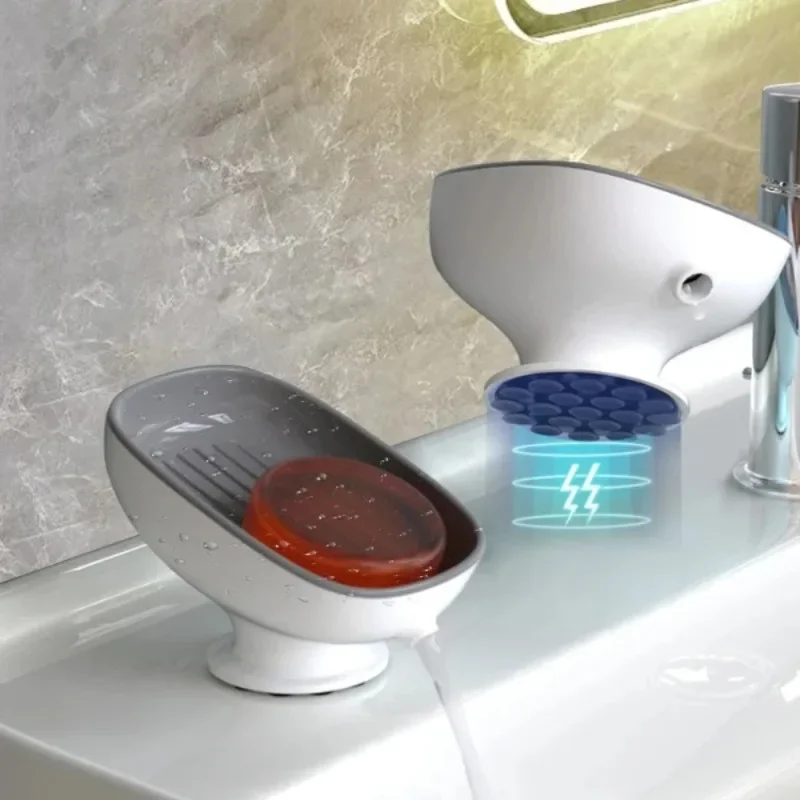 Новая мыльница с суперприсоской и сливом воды для ванной комнаты держатель мыла