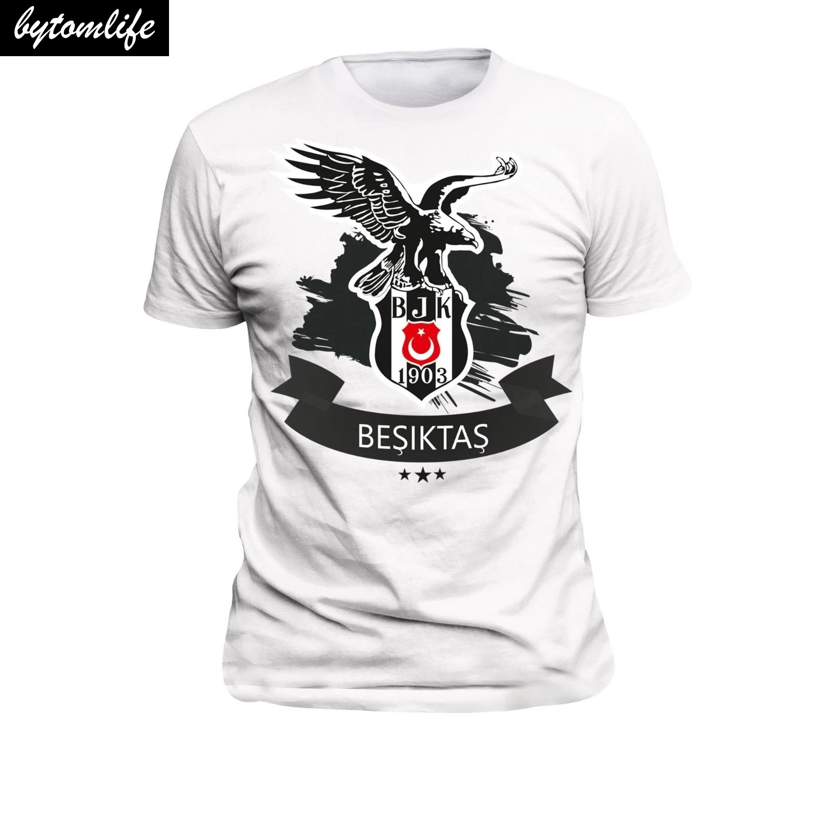 

2019 New Summer Cool Tee Shirt T-Shirt Besiktas Istanbul Turkiye Cotton T-shirt