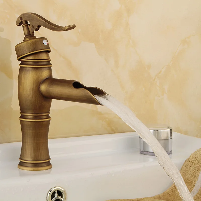 

European Style Copper Basin Faucets Mixing Water Antique Faucets Household Washbasins Faucets