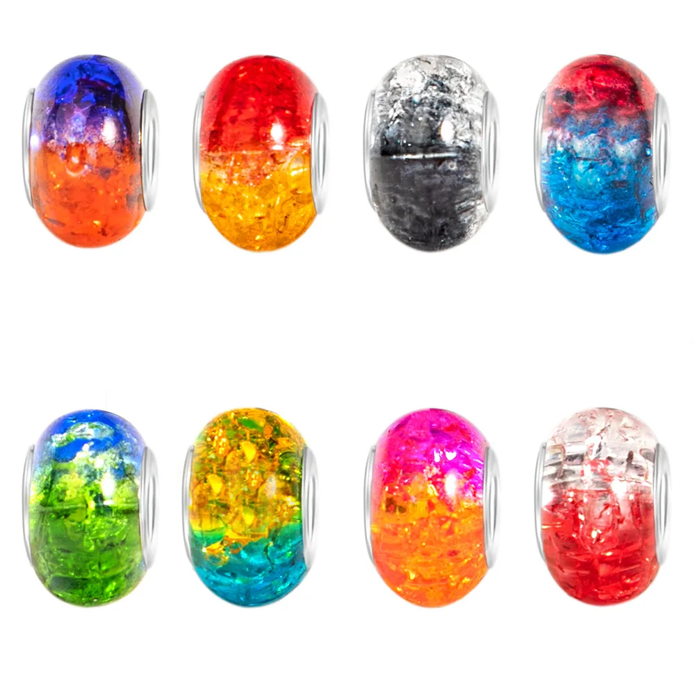 Акриловые бусины для браслетов и колец ярких цветов с большим отверстием марки