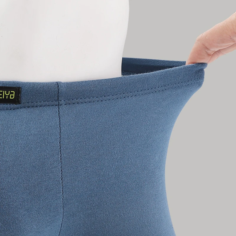 4-packs 2019 New Men's Boxer Pantie Lot Underpant Loose Large Short Cotton Plus L-6XL Underwear Boxer Male XXXXL