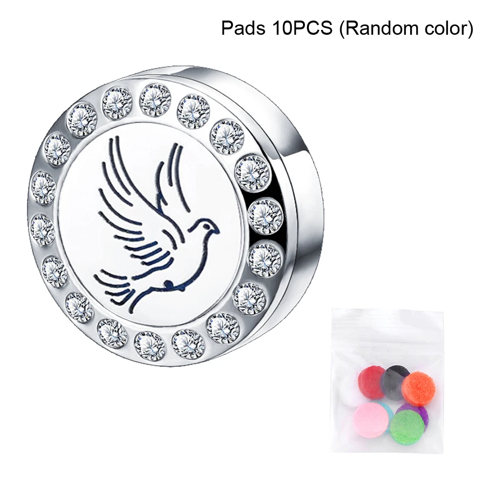 

Легкая Подарочная Пряжка для ароматерапии, чехол для лица, Мини магнитный зажим из нержавеющей стали с 10 вставками, диффузор эфирного масла