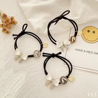 holder hand rope alloy personality korean style hair accessories bow head rope elastic hair bands women hair rope