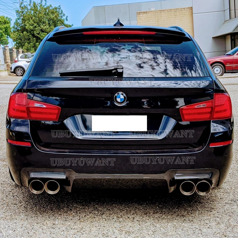 Фото Спойлер Крышка для BMW 5 F11 535i Msport 2010-2017 ABS пластиковый Автомобильный задний спойлер крыла для BMW 5 серии Touring (F11) M Sport №3