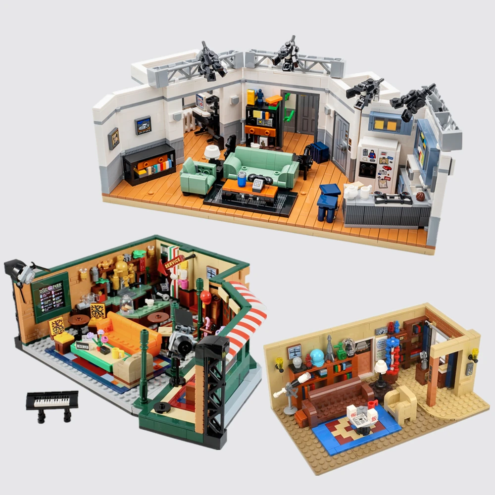 

Fit 21328 21319 21302 American TV Drama Central Perk Cafe Friends Classic Big Model Bang Building Block Bricks Toy Gift Kid