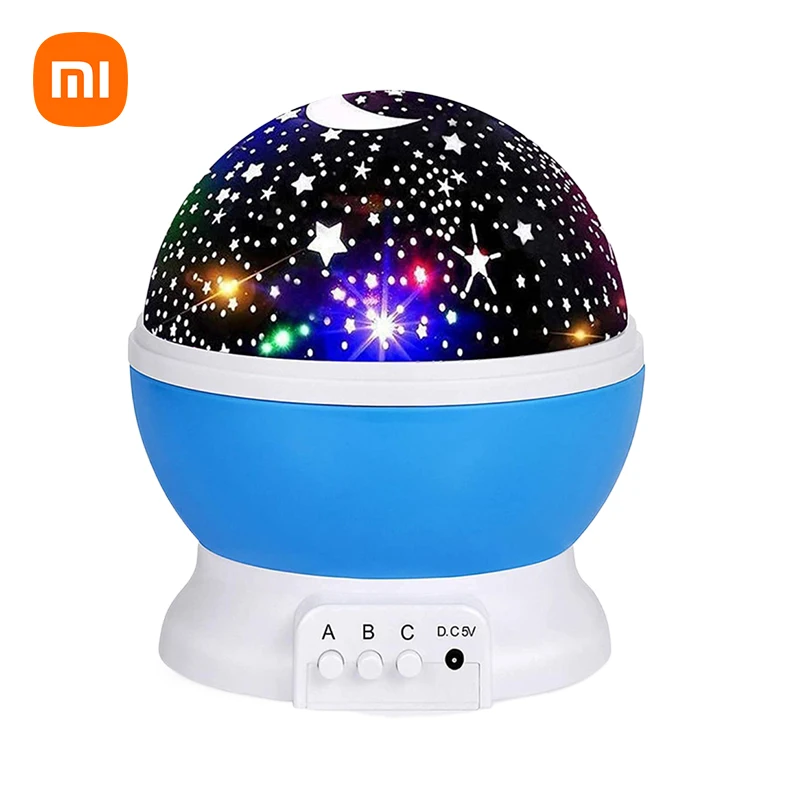 

Проектор Xiaomi Звездный ночной Светильник вращающийся проектор Луны галактические ночные светильники Звездный светильник рождественские с...