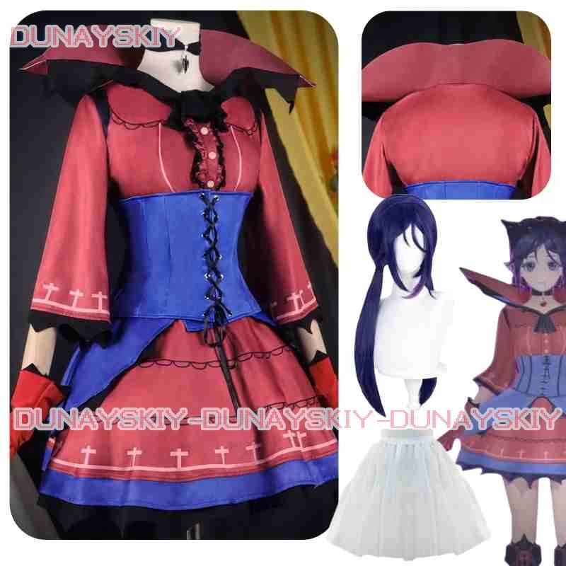 Новая игра Miside Mita Косплей для женщин Стартовый костюм вампира Парик Дворцовый