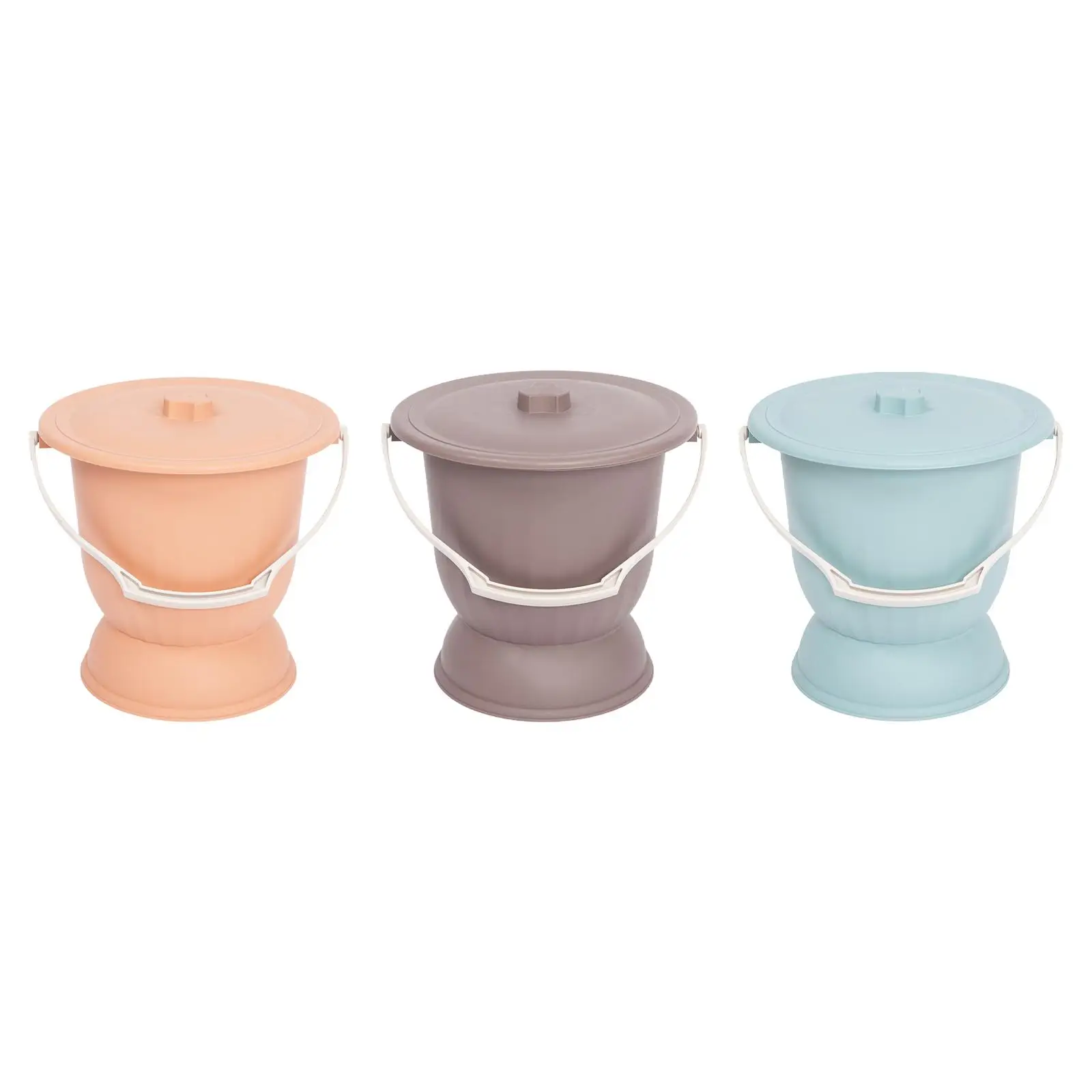 

Spittoon with Lid Portable Toilet Bedside Commode Bucket for Children Elder