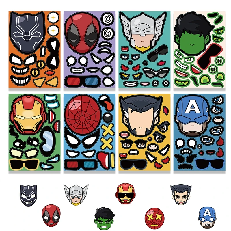 Картинка-Пазл сделай сам 8 листов