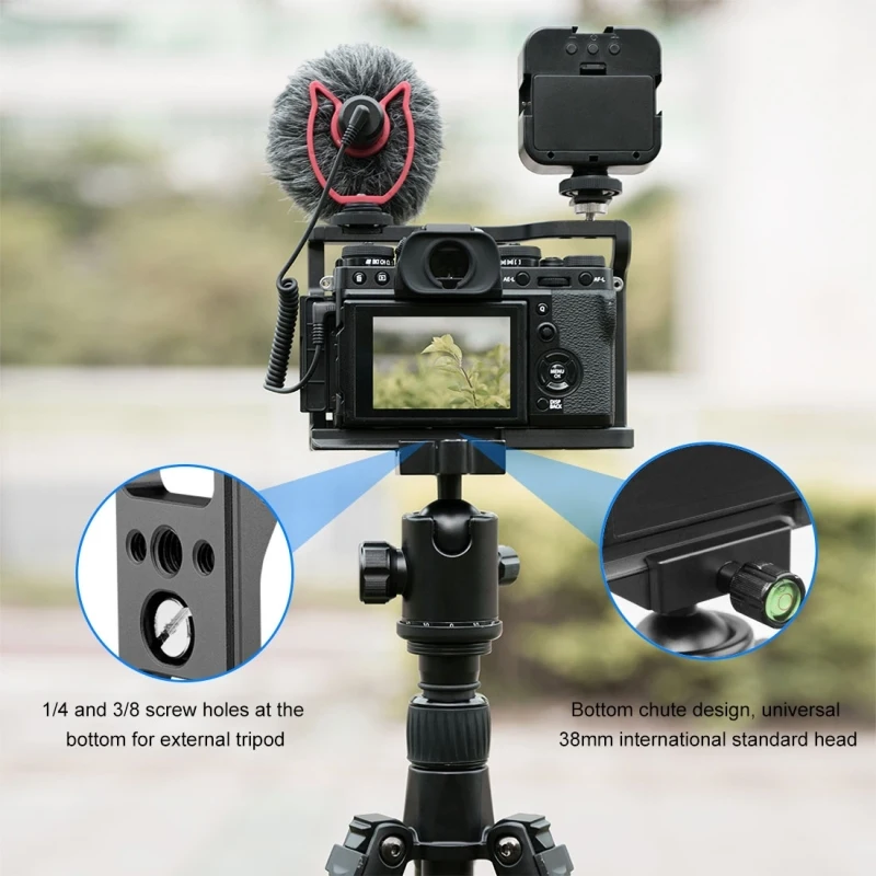 PULUZ профессиональная защитная клетка из алюминиевого сплава для видеокамеры с