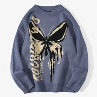 hip hop knitwear mens sweaters 2020 harajuku fashion butterfly male loose tops casual streetwear pullover sweaters