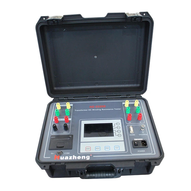 

Huazheng Electric Three Phase Full-automatic 20a Transformer Winding DC Resistance Tester transformer dc resistance meter