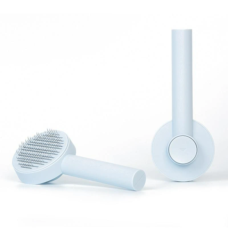 

Cat Brush Gently Removes Loose Undercoat Pet Hair Remover Comb Removes hairs cat and dogs Stainless Self Cleaning Slicker Brush
