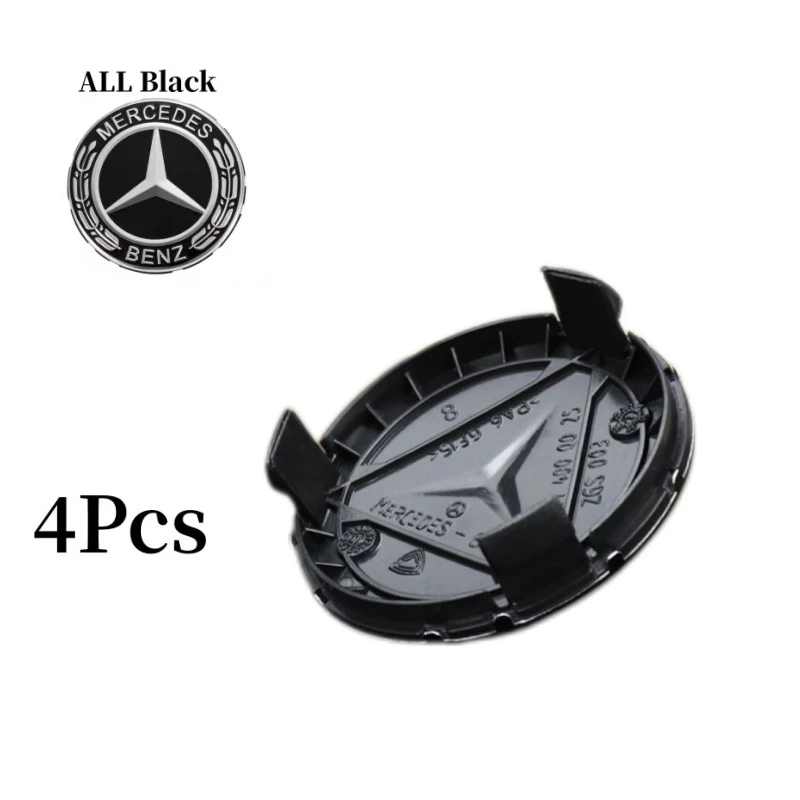 

4 шт., 75 мм, колпаки центральной ступицы колес автомобиля, крышки для MERCEDES BENZ AMG W204 W126 W205 W124 W220 W222 C180 C200, украшения, аксессуары