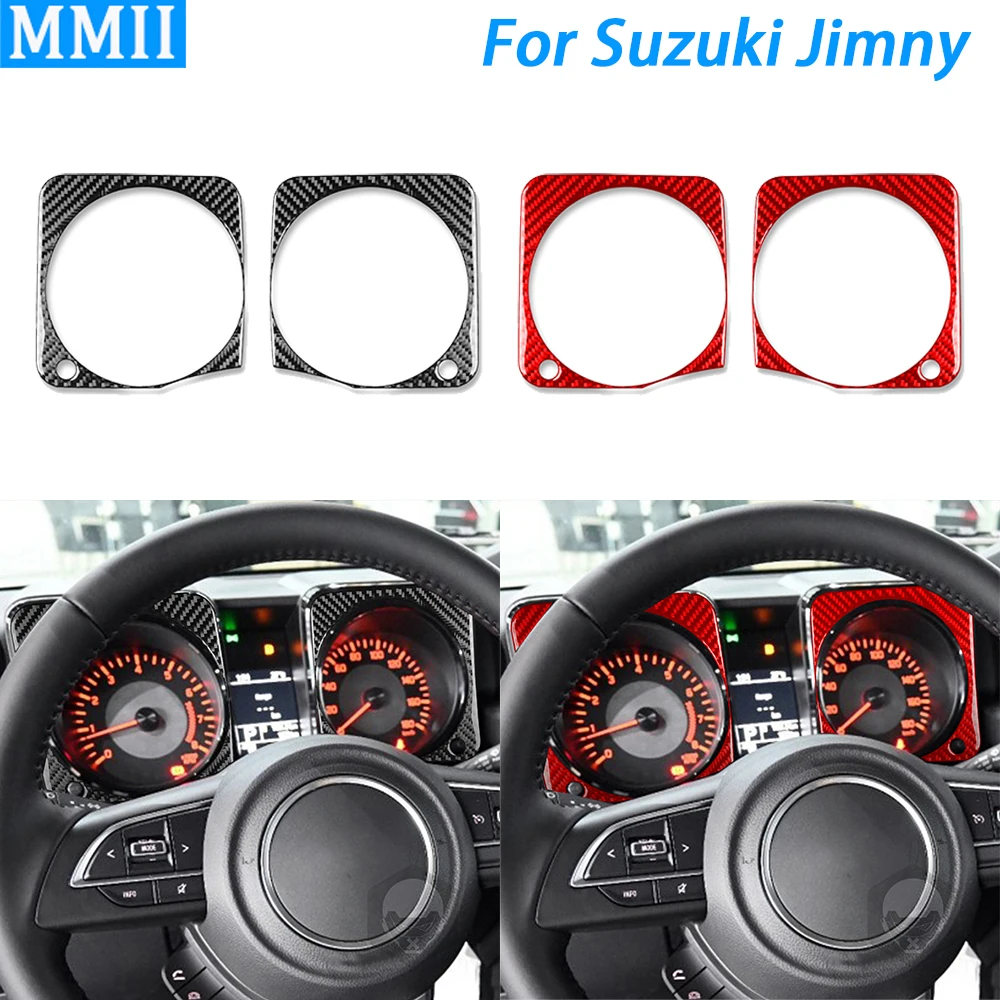 

Для Suzuki Jimny 2019-22 панель спидометра из углеродного волокна декоративный чехол аксессуары для украшения интерьера автомобиля Наклейка