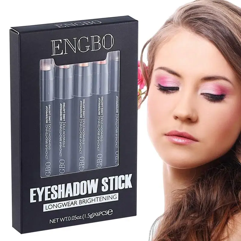 

Eyeshadow Stick Cream Creamy Highlighter Eyeshadow Stick Smooth Glitter Shimmer Eyeshadow Pencil Cream Eyeshadow Stick Makeup