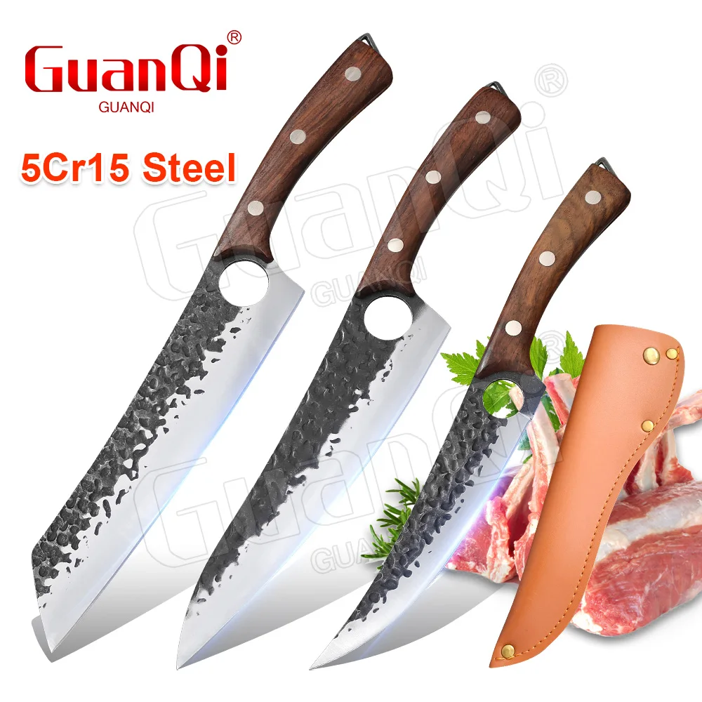 

Кухонный нож мясника, мясницкий нож для мяса, рыбы, флилэтинг, нарезка, универсальный поварской нож, нож для костей из нержавеющей стали, охотничий нож