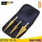 Набор конических сверл LAMEZIA, сверло из быстрорежущей стали с титановым покрытием для металла, 4-122032 мм, 3 шт.