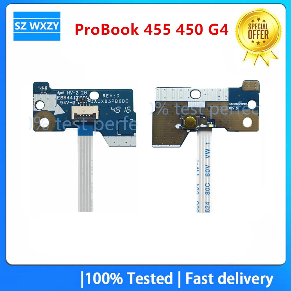 Новинка для HP ProBook 455 450 G4 Панель кнопочного выключателя питания с кабелем DA0X83PB6D0