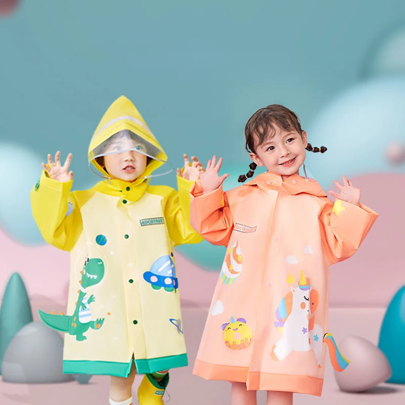 

High Quality Children Raincoat New Impermeable Boys Girls Rainwear Hiking Raincoat Child Fashion Rain Coat Student Rainsuit