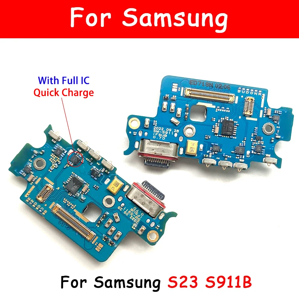 Для Samsung S23 Plus Ultra S916B S916U S911B S911U S918B S918U USB-порт для зарядки разъем док-станции плата
