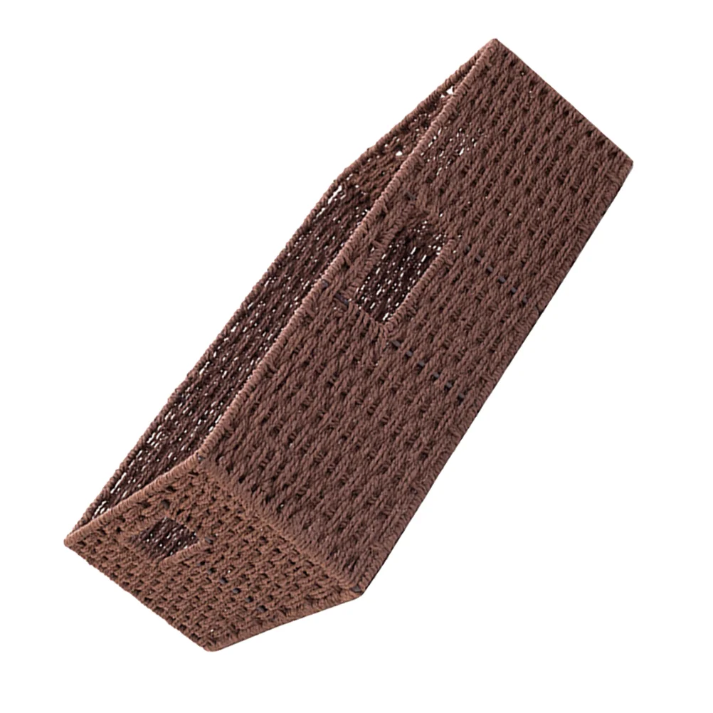 

Поднос для хранения косметики, садовая коричневая плетеная корзина, домашний декоративный фотошкаф