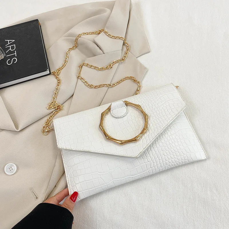 

Simple Atmosphere Clutch Bag Women's Pre-Fall 2022 New Fashion Simple Ring One-Shoulder Crossbody Clutch Women's Bag
